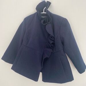 2T Blue Rothschild winter snap closure coat